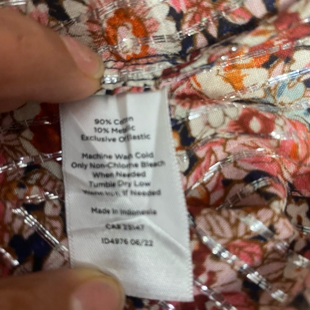 Talbots Multicolor Floral Button-Up Shirt - Picture 4 of 13